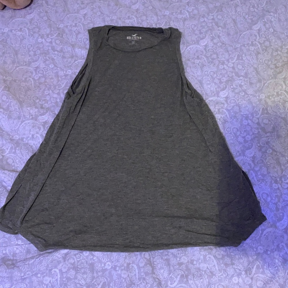 a gray hollister tank top